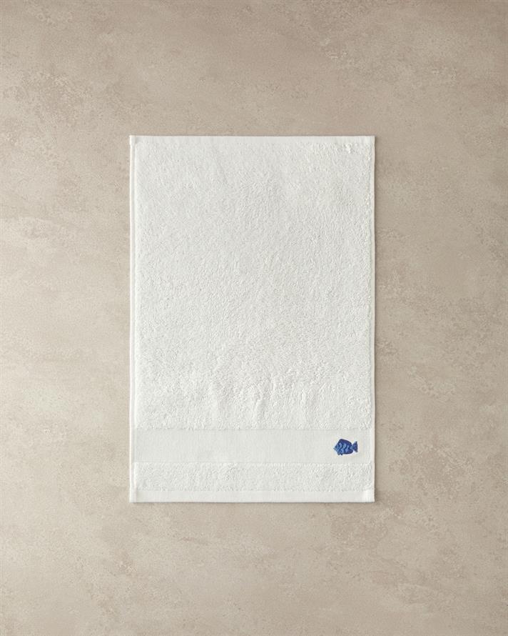 Nemo Cotton Embroidered Hand Towel 30x45 cm Ecru