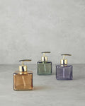 Nevana Glass Bathroom Liquid Soap Dispenser Amber