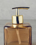 Nevana Glass Bathroom Liquid Soap Dispenser Amber