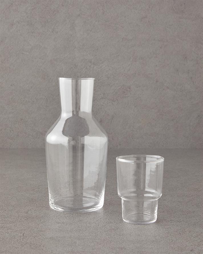 Nighttime Glass Bedside Pitcher 1150 ml Clear