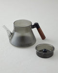 Nora Borosilicate Glass Teapot 550 ml Grey