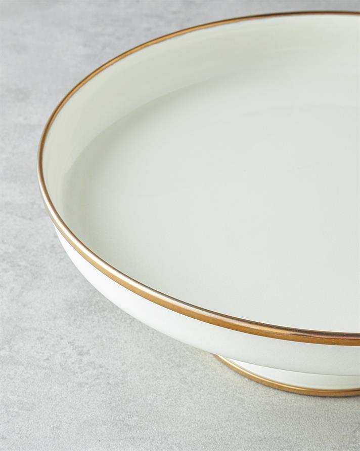 Nost Enamel Cake Stand 28 cm Cream