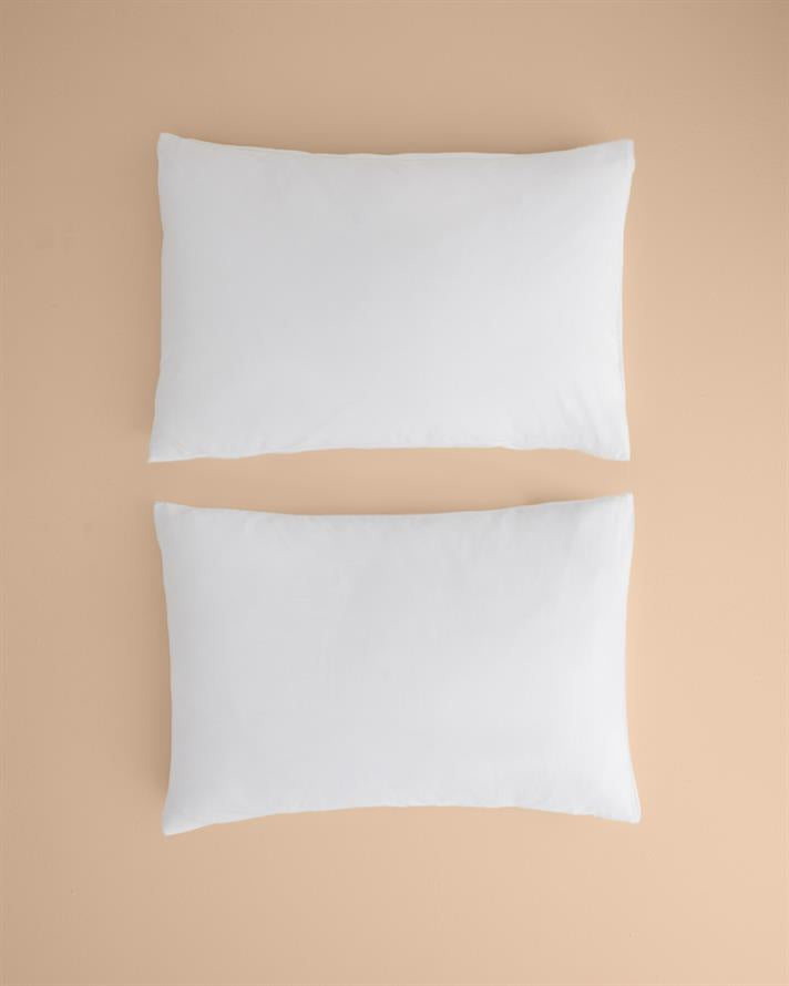 Novella Premium Soft Cotton 2-Piece Pillowcase White