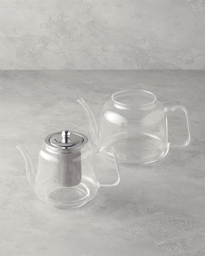 Odin Borosilicate Glass Teapot 600-1200 ml Transparent