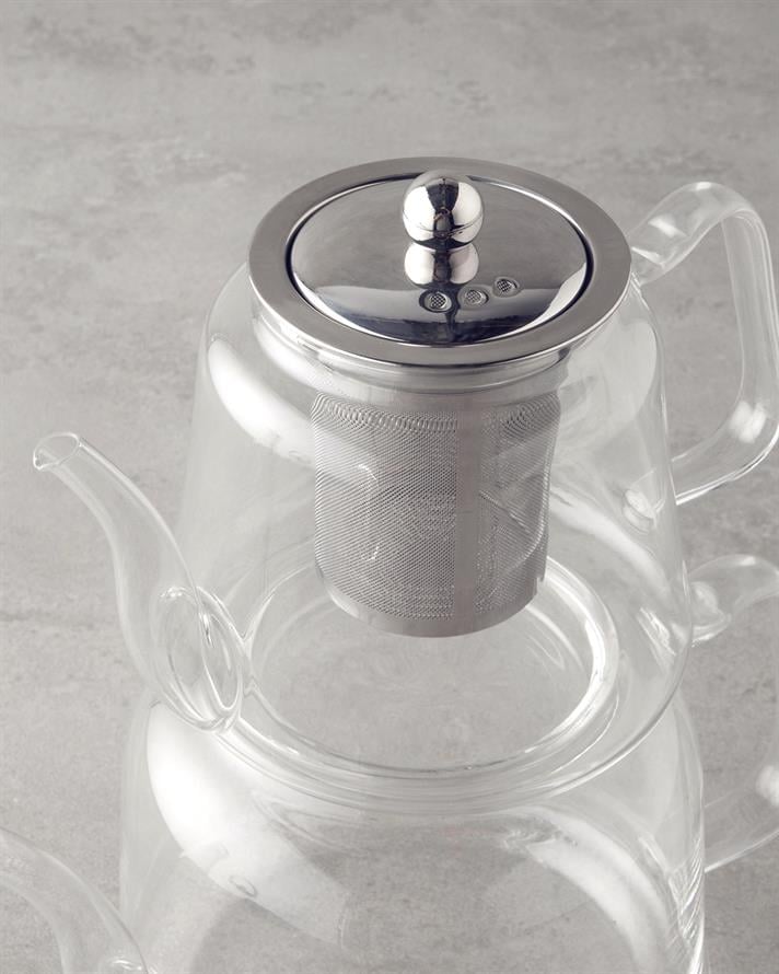 Odin Borosilicate Glass Teapot 600-1200 ml Transparent