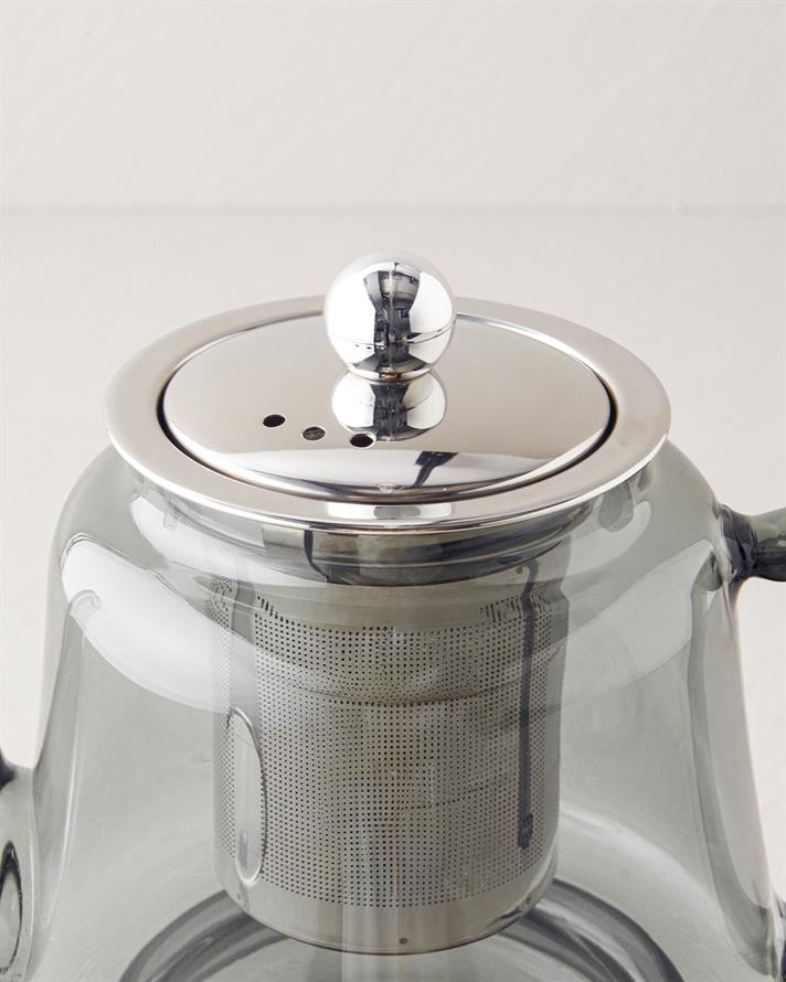Odin Borosilicate Glass Teapot 600-1200 ml Grey