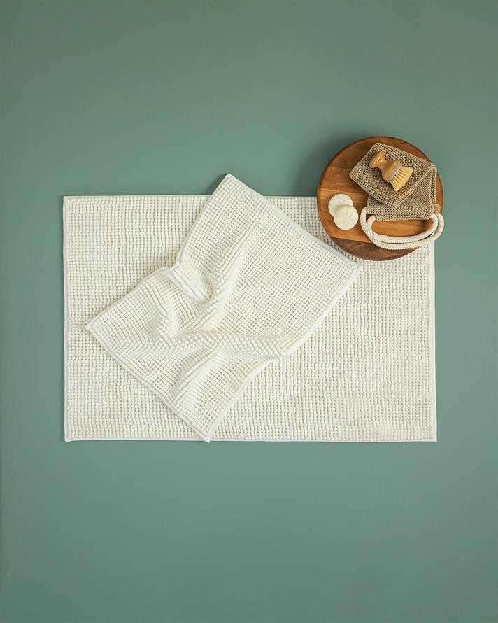 Paige Pasta Bath Mat Ecru