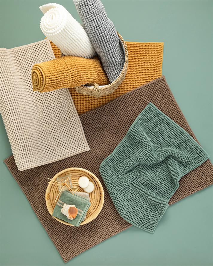 Paige Pasta Bath Mat Grey