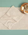 Paige Pasta Bath Mat Set Beige