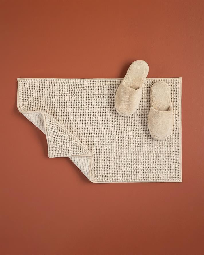 Paige Pasta Bath Mat Set Beige