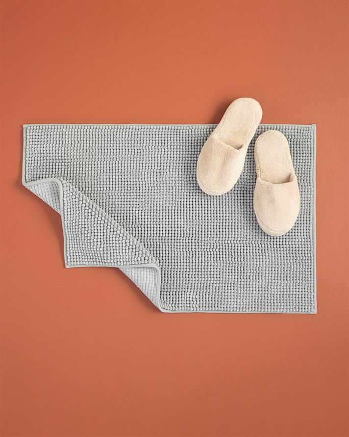 Paige Pasta Bath Mat Set Grey