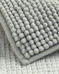 Paige Pasta Bath Mat Set Grey