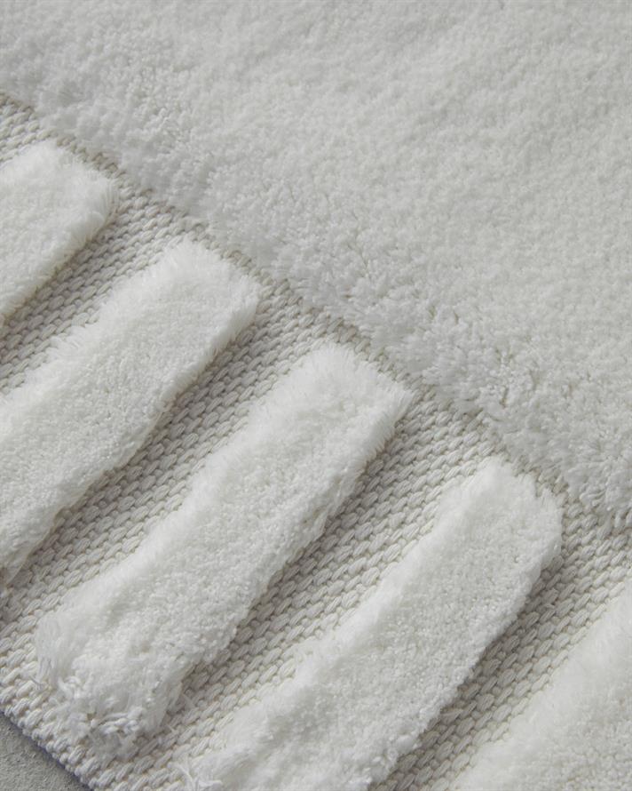 Pearly Cotton Bath Mat Set Ecru