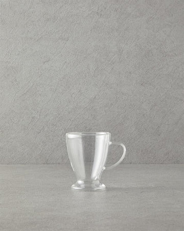 Perdita Borosilkat Glass Double Walled Mug Transparent