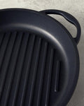 Perfecto Cast Iron Round Grill Pan 28 cm Black