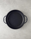 Perfecto Cast Iron Round Grill Pan 28 cm Black