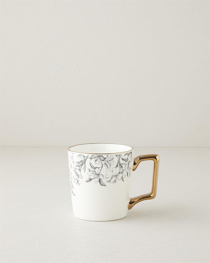 Petal New Bone China Mug 380 ml Gold