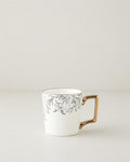 Petal New Bone China Mug 380 ml Gold