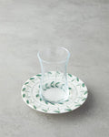 Petally Porcelain 12 Pieces 6 Person Tea Set 165 ml Blue-green