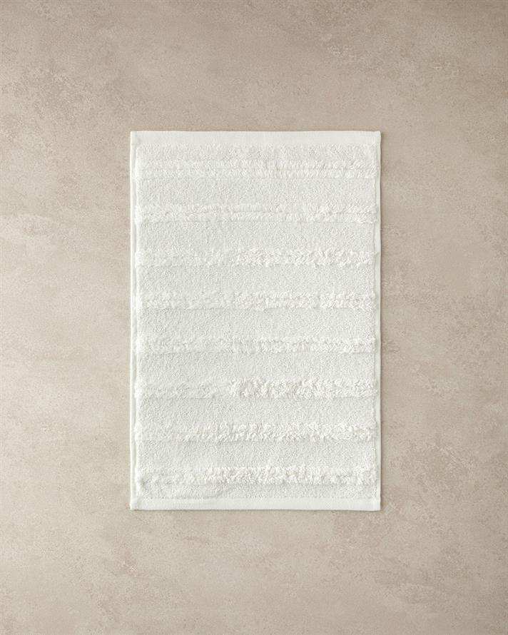 Plume Way Cotton Hand Towel 30x45 cm Ecru