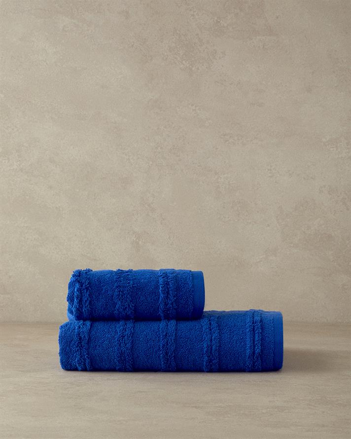 Plume Way Cotton Face Towel 50x80 cm Navy