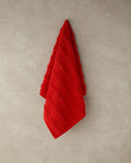 Plume Way Cotton Face Towel 50x80 cm Red