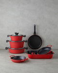 Prime Red Love Cast Iron Rice Casserole Red