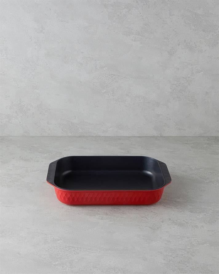 Prime Red Love Cast Iron Baking Pan 30 cm Red