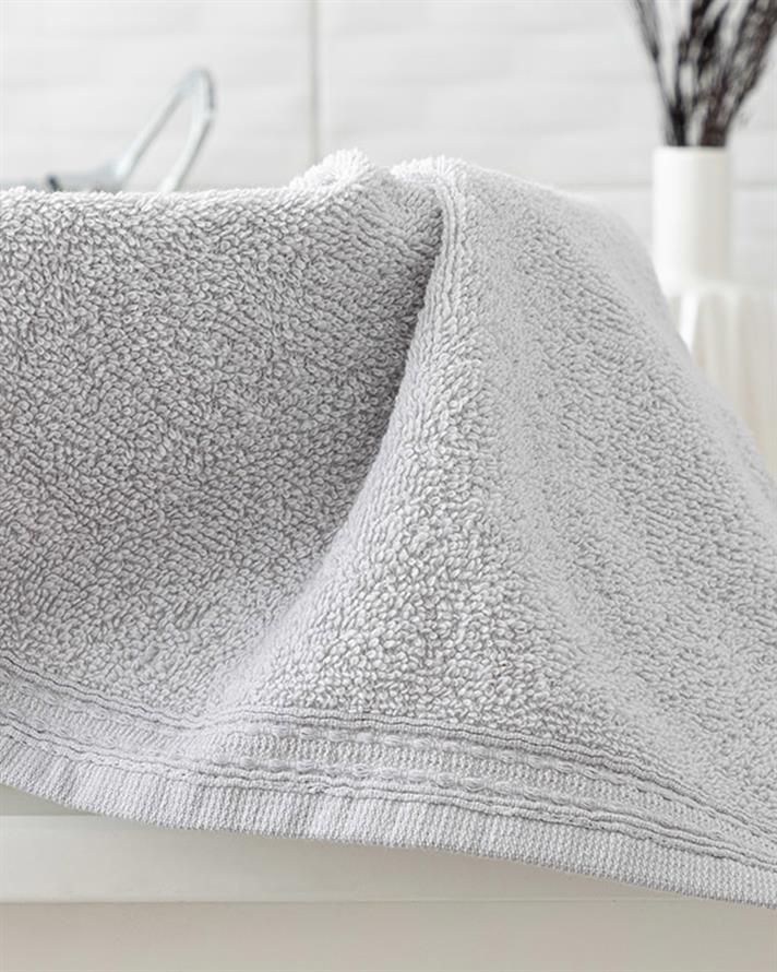 Pure Basic Cotton Hand Towel 30x30 cm Grey