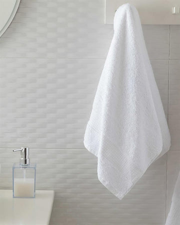 Pure Basic Cotton Face Towel 50x90 cm White