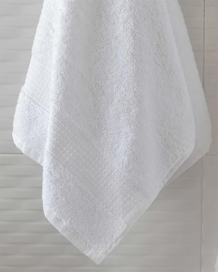 Pure Basic Cotton Face Towel 50x90 cm White