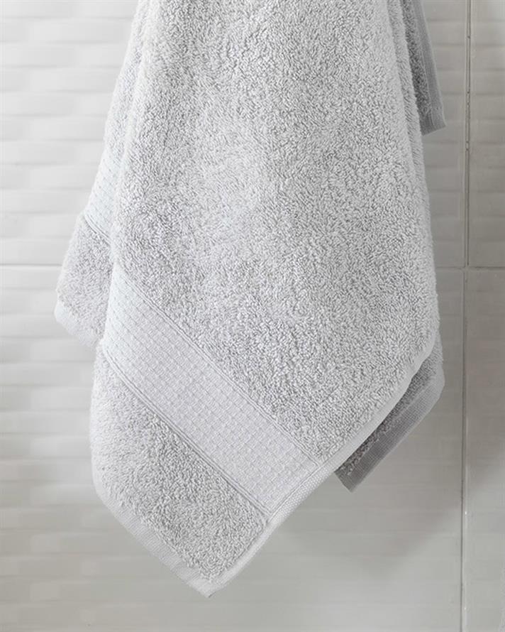 Pure Basic Cotton Face Towel 50x90 cm Grey