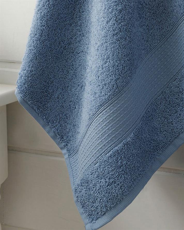 Pure Basic Cotton Face Towel 50x90 cm Dark Blue