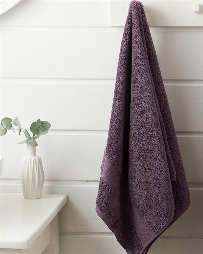 Pure Basic Cotton Face Towel 50x90 cm Dark Purple