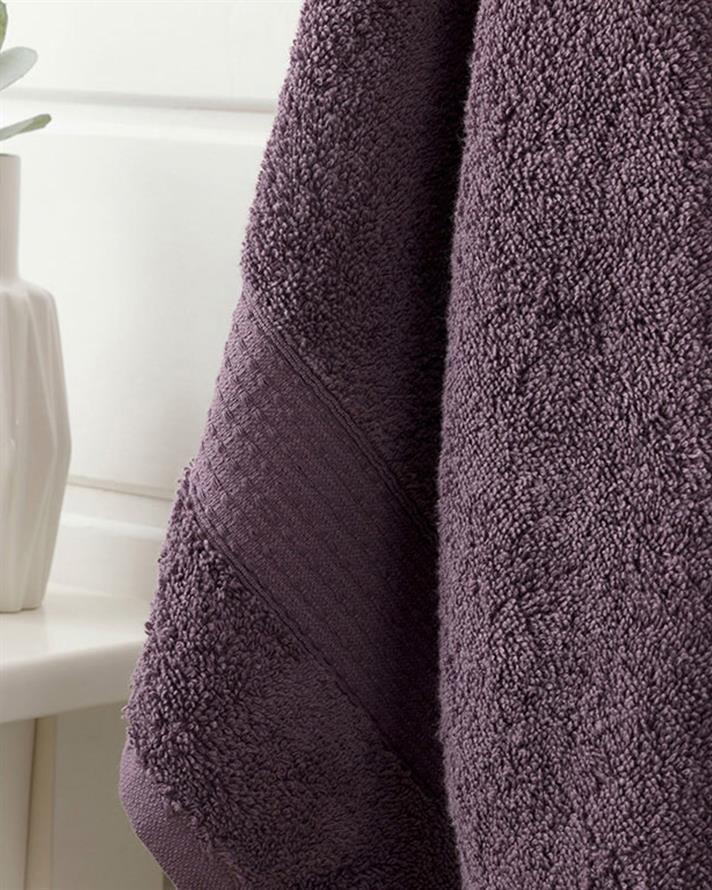 Pure Basic Cotton Face Towel 50x90 cm Dark Purple