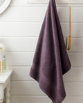 Pure Basic Cotton Bath Towel Dark Purple