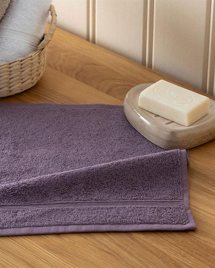 Pure Basic Cotton Hand Towel 30x30 cm Dark Purple