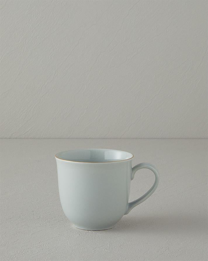 Pure Flower Porcelain Mug Light Blue