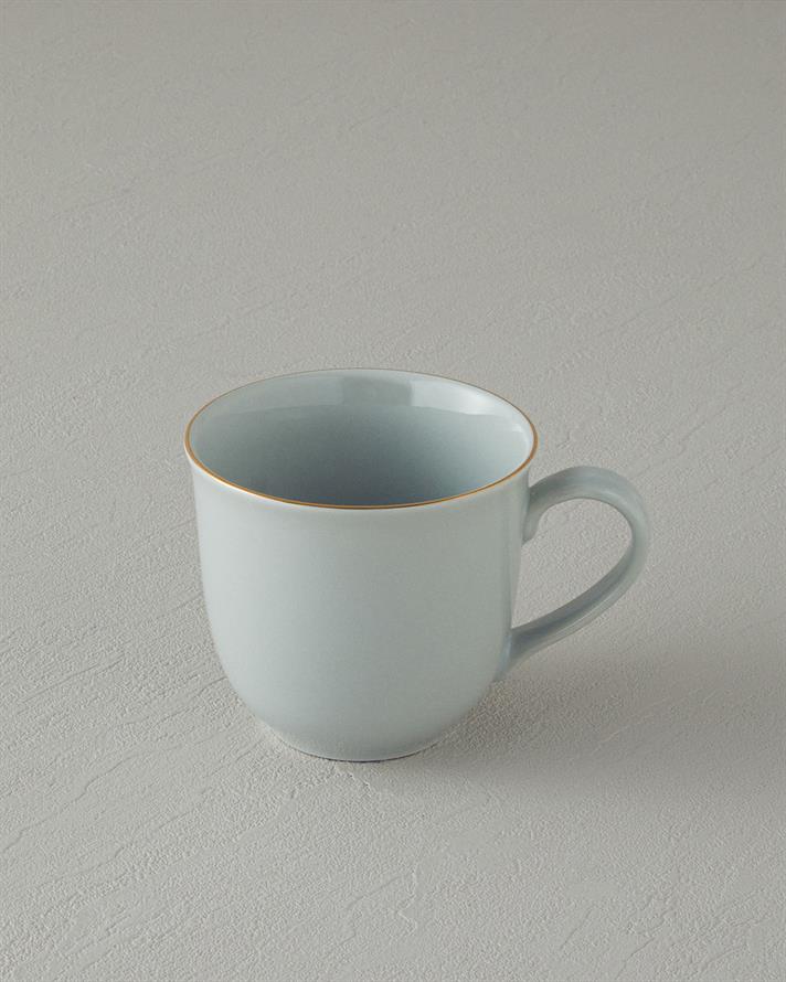 Pure Flower Porcelain Mug Light Blue