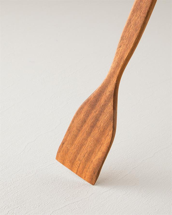 Pure Wooden Iroco Set of 2 Serving Utensils Coffee