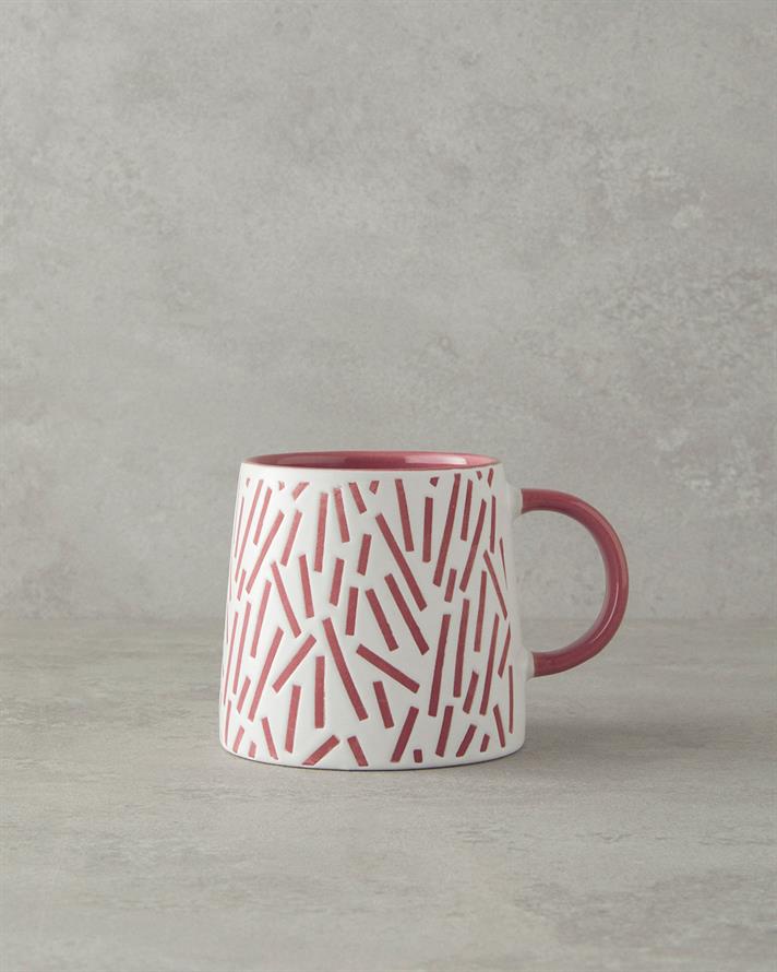 Purler Ceramic Mug Fuchsia