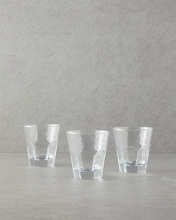 Ramona Glass 3-Piece Cup 375 ml Clear