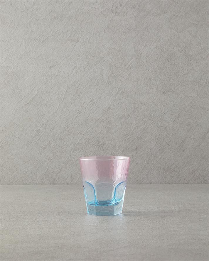 Ramona Glass 3-Piece Cup Pink - Blue