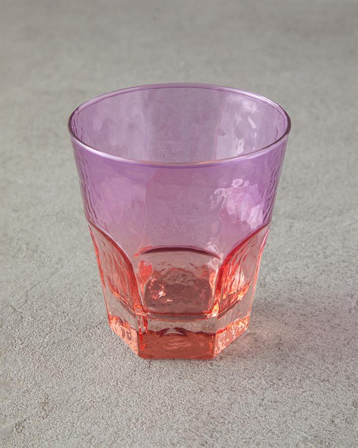 Ramona Glass 3-Piece Cup Pink - Orange