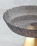 Regal Glass Cake Stand 25 cm Black-Gold