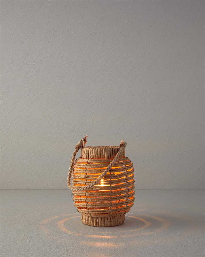 Regina Wicker Lantern Naturel