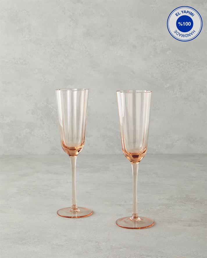 Reina Glass Handmade 2-Piece Goblet Powder