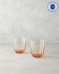 Reina Glass Handmade 2 Pcs Soft Drink Cup Powder