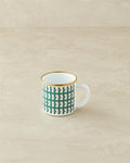 Retro Plaid Enamel Mug 350 ml Colorful