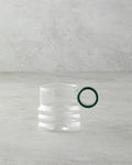 Ring Borosilicate Glass Mug Green